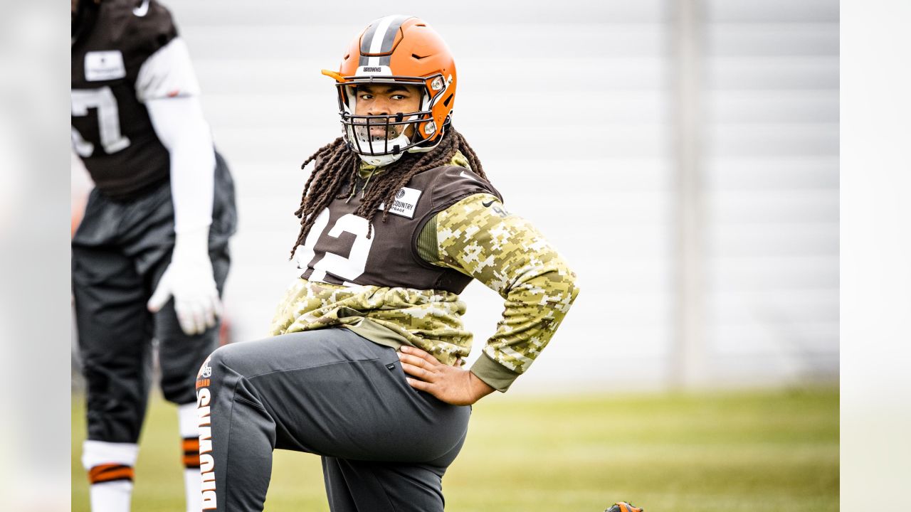 Cleveland Browns cornerback M.J. Stewart (36) in action during an