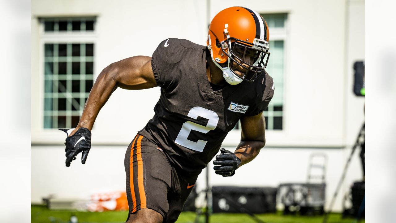 KRT SPORTS STORY SLUGGED: FBN-BEARS-BROWNS KRT PHOTOGRAPH BY MIKE  CARDEW/AKRON BEACON JOURNAL (October 9) CLEVELAND, OH -- Cleveland Browns  tight end Aaron Shea tries to advance the ball through Chicago Bears  linebacker