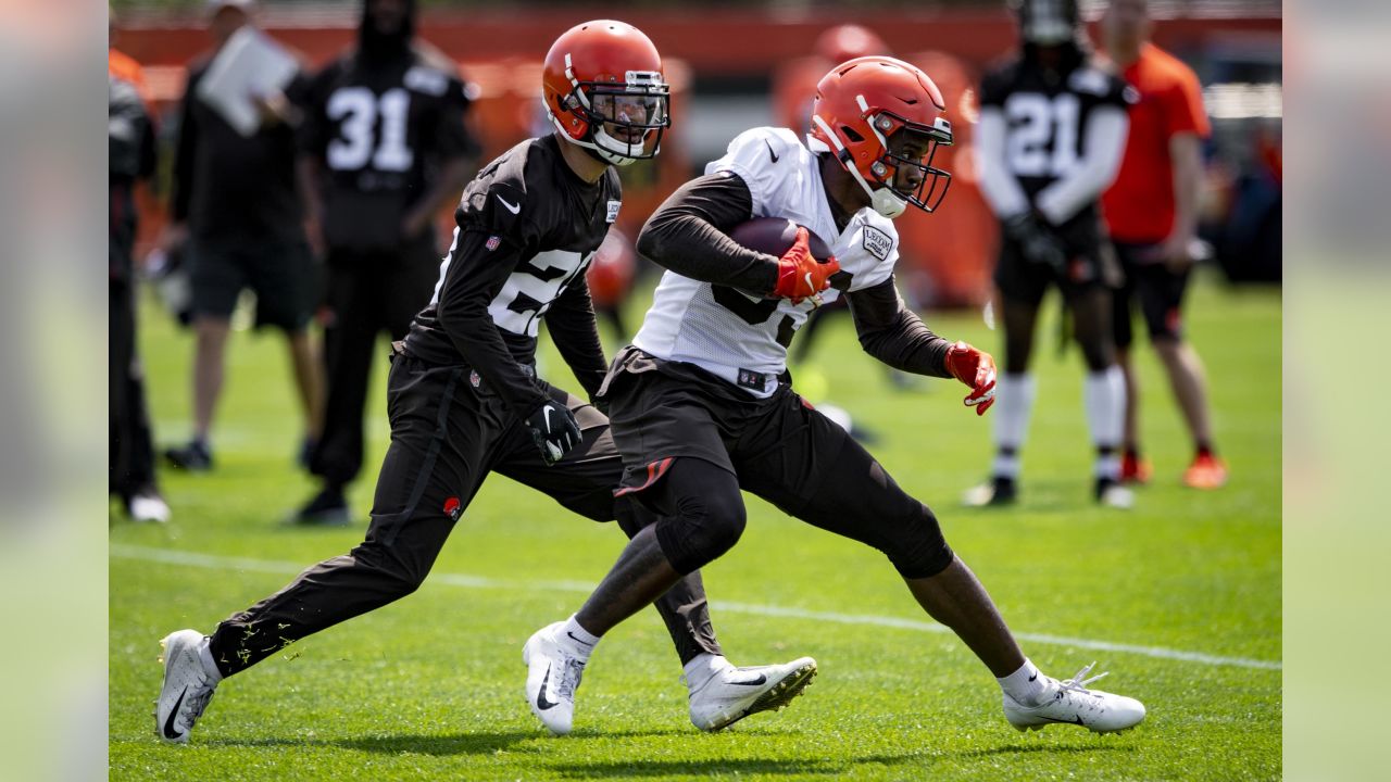 Cleveland Browns wide receiver Antonio Callaway is shown during NFL  football training camp, Thursday, July 26, 2018, in Berea, Ohio. (AP  Photo/Tony Dejak Stock Photo - Alamy