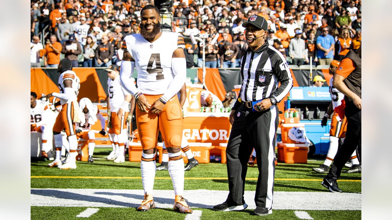 Cleveland Browns safety Richard LeCounte III (39) after an NFL football  game against the Minnesota Vikings, Sunday, Oct. 3, 2021 in Minneapolis.  Cleveland won 14-7. (AP Photo/Stacy Bengs Stock Photo - Alamy