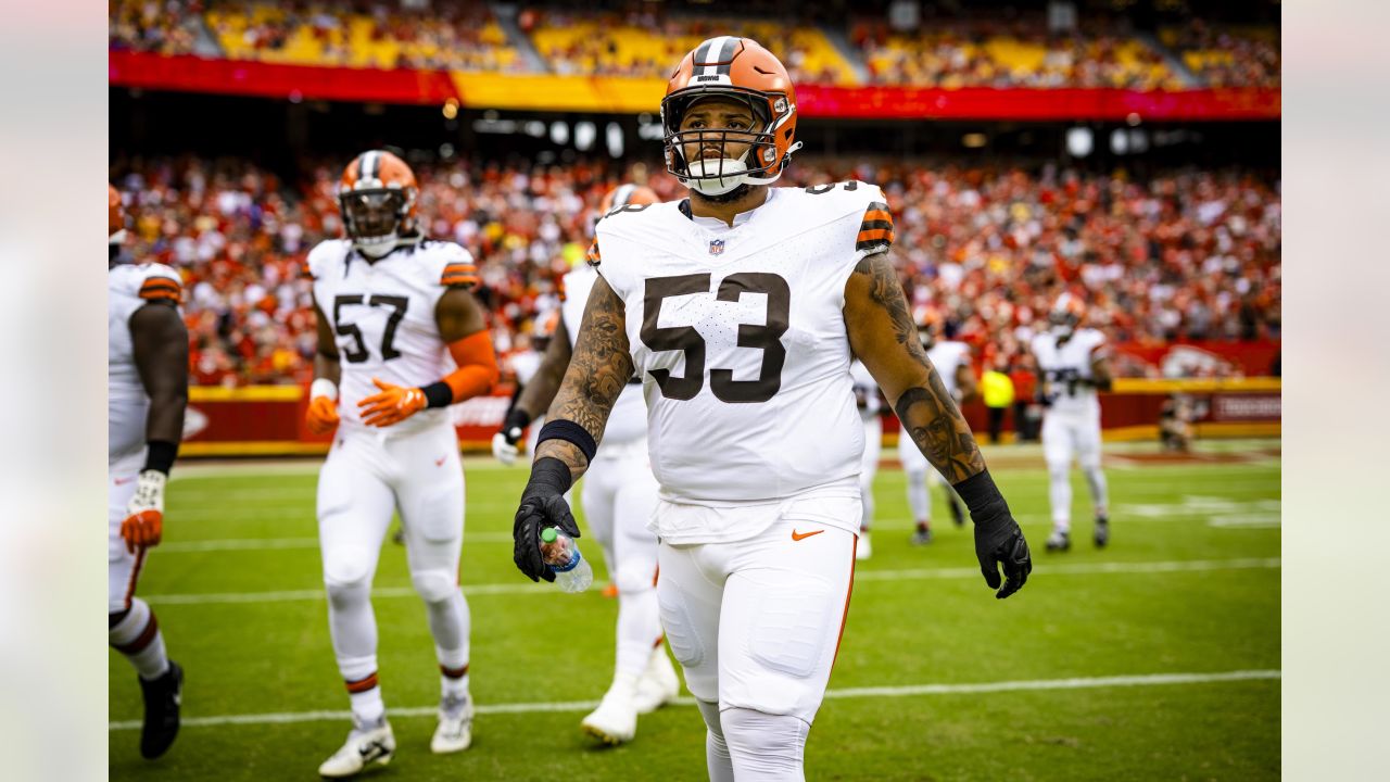 Cleveland Browns wide receiver Donovan Peoples-Jones (11) walks off of the  field at half time during an NFL football game against the Tampa Bay  Buccaneers, Sunday, Nov. 27, 2022, in Cleveland. (AP