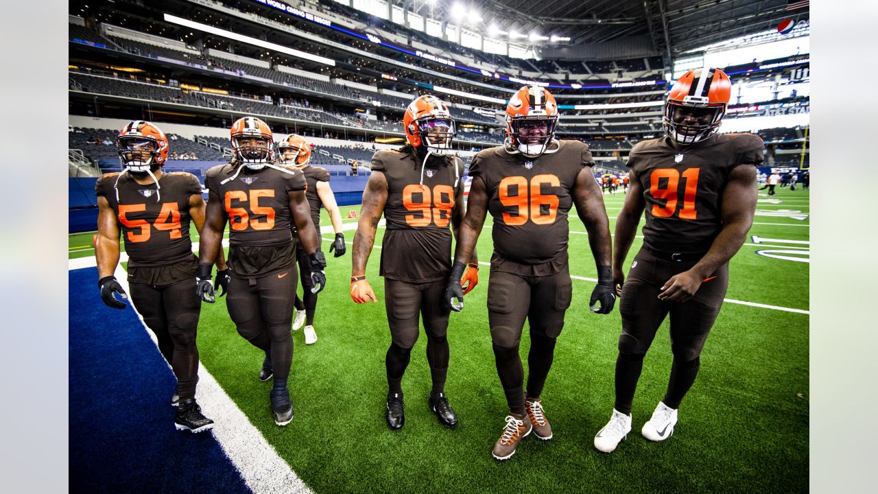 AFC defensive end Myles Garrett of the Cleveland Browns (95) during the  first half of the Pro Bowl NFL football game, Sunday, Feb. 6, 2022, in Las  Vegas. (AP Photo/Rick Scuteri Stock