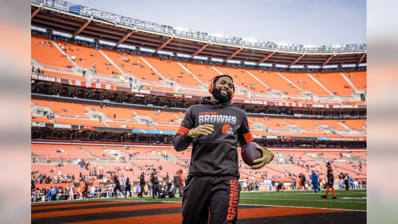 October 10, 2021 Cleveland Browns wide receiver Odell Beckham Jr. (13) in  action during the NFL game between the Los Angeles Chargers and the  Cleveland Browns at SoFi Stadium in Inglewood, California.