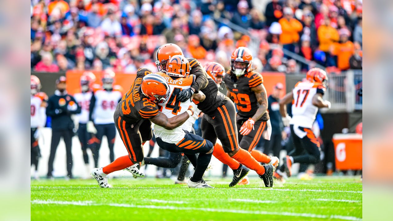 Denzel Ward's 1st NFL pick-six a long time coming