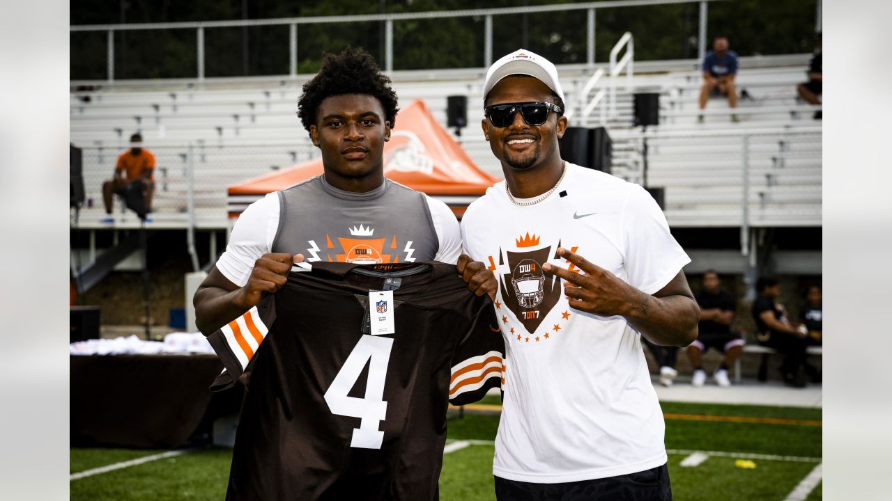 PHOTOS: Browns QB Deshaun Watson 7-on-7 high school football event