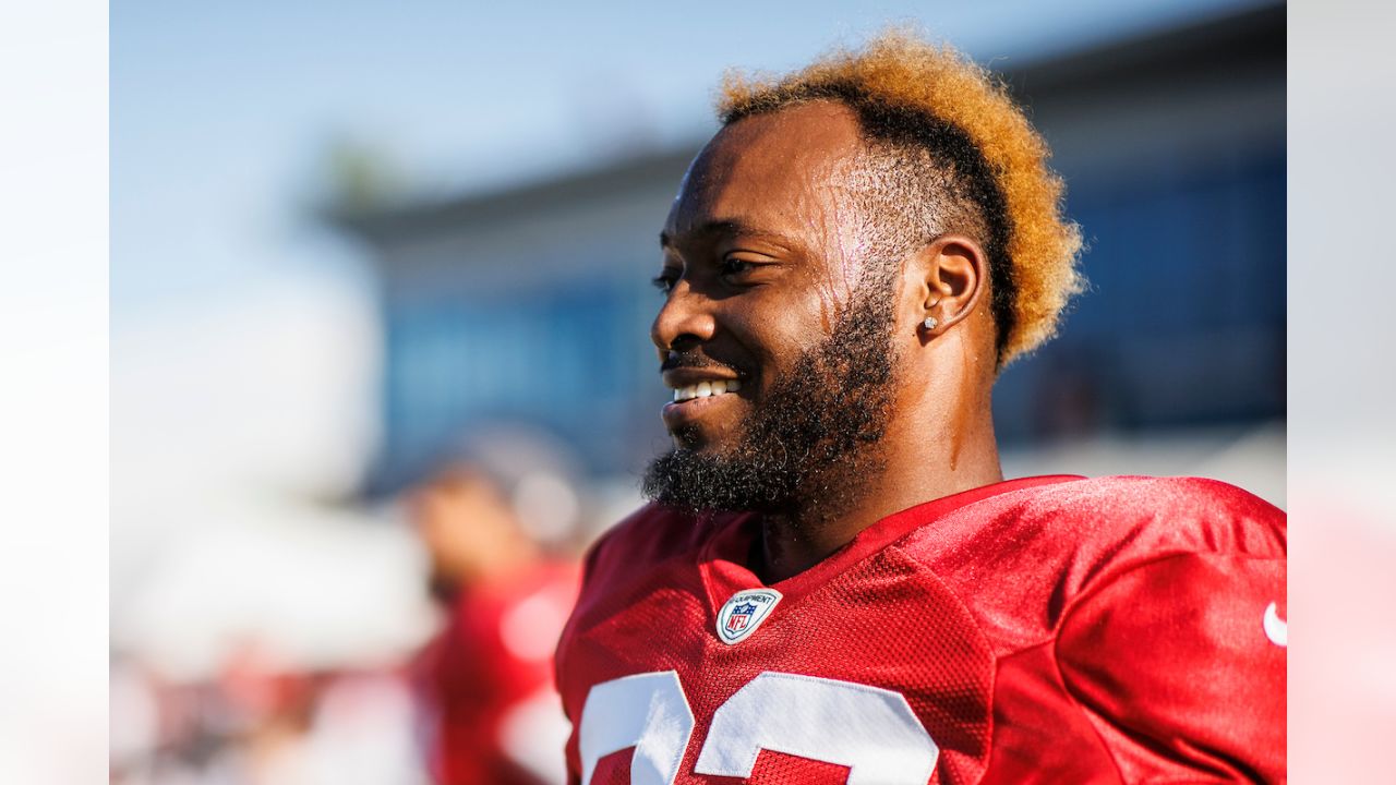 TAMPA, FL - JUL 26: Alex Cappa (65) goes thru a drill during the Tampa Bay  Buccaneers Training Camp on July 26, 2021 at the AdventHealth Training  Center at One Buccaneer Place