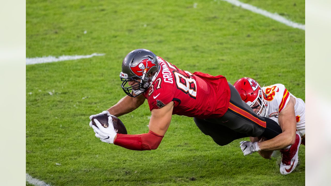 Tampa Bay Buccaneers tight end Rob Gronkowski (87) after an NFL