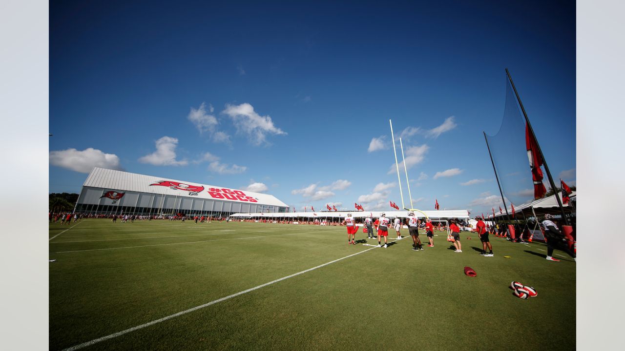 The season's first pads-on day at the Tampa Bay Buccaneers Training Camp,  was no ordinary day at One Buc Place, Tampa, Florida, July 31, 2017.  Instead of the bleachers filled with your