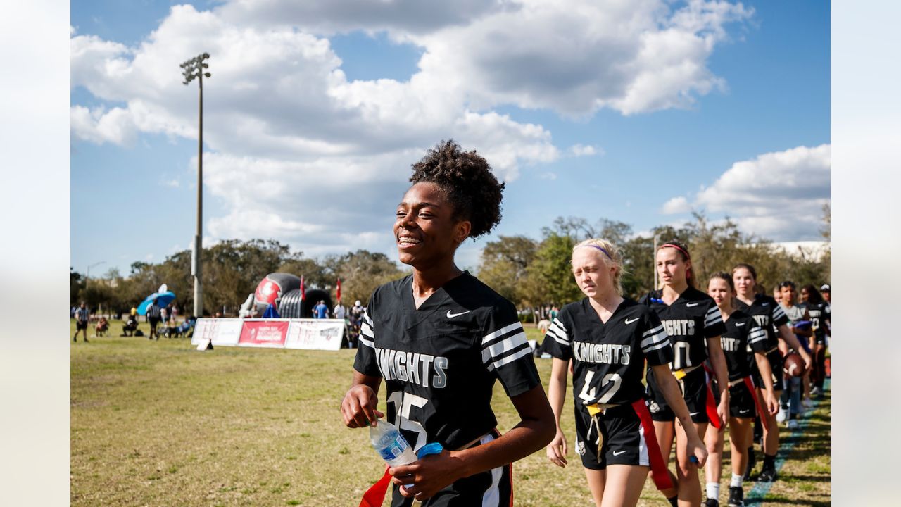 Tampa Bay Buccaneers host annual girls flag football tournament