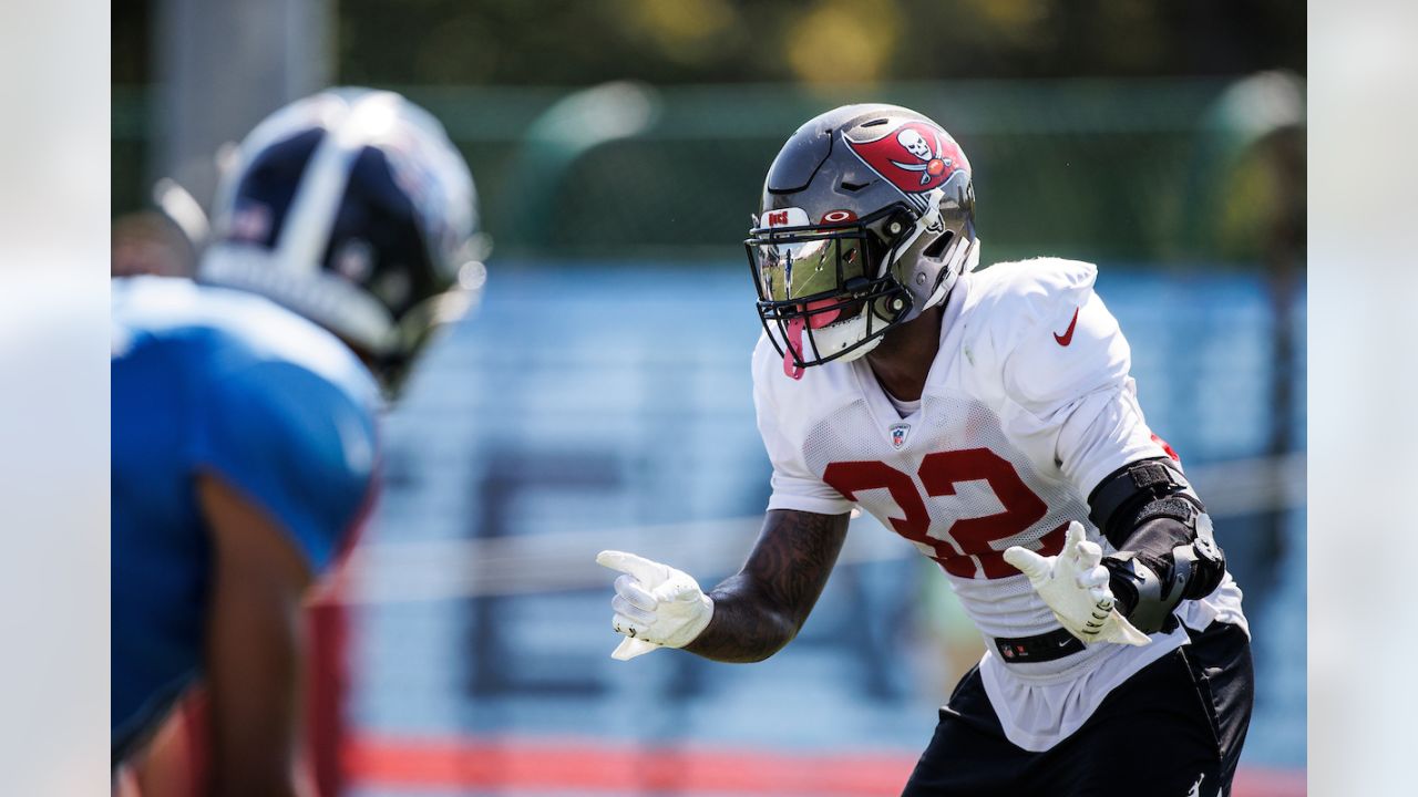 Tampa Bay Buccaneers guard Nick Leverett (60) watches action during warmups  before their game against the Tennessee Titans Saturday, Aug. 20, 2022, in  Nashville, Tenn. (AP Photo/Wade Payne Stock Photo - Alamy