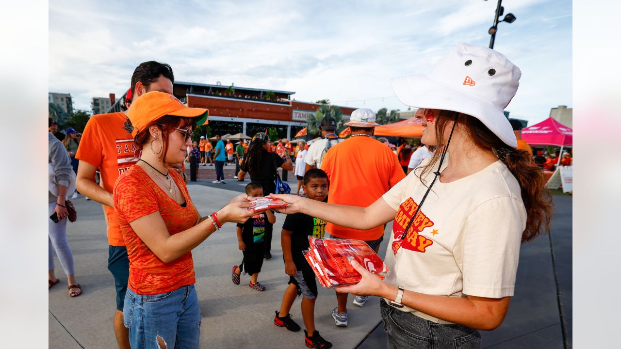 Tampa Bay Buccaneers Creamsicle Day at Armature Works