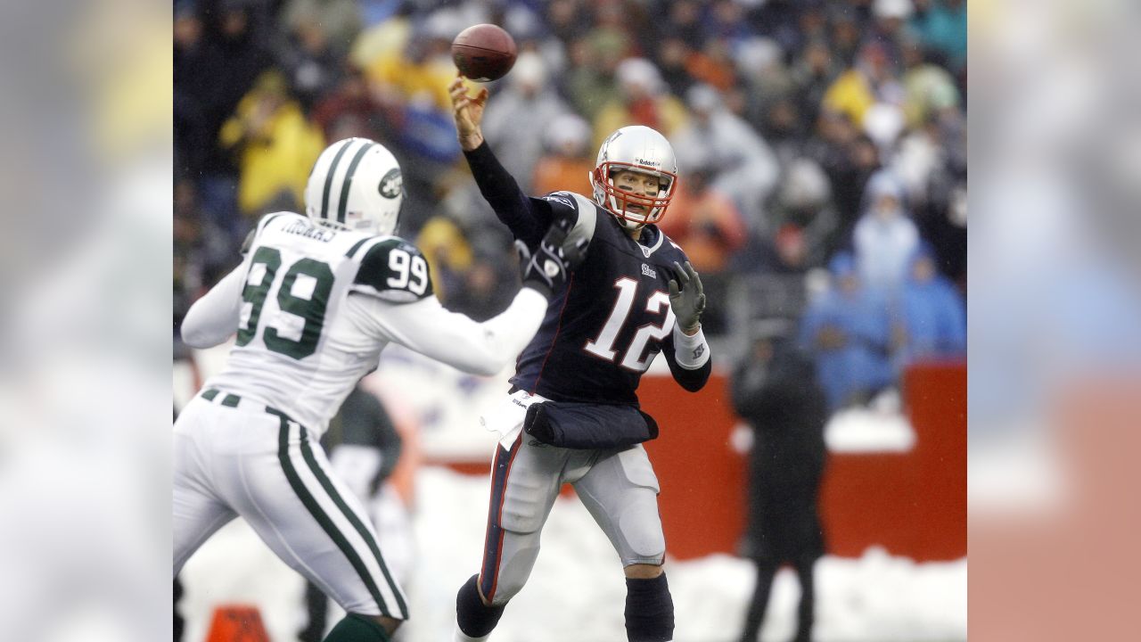 In this Dec. 2, 2018, file photo, New England Patriots quarterback Tom Brady  celebrates a touchdown during an NFL football game against the Minnesota  Vikings at Gillette Stadium in Foxborough, Mas …