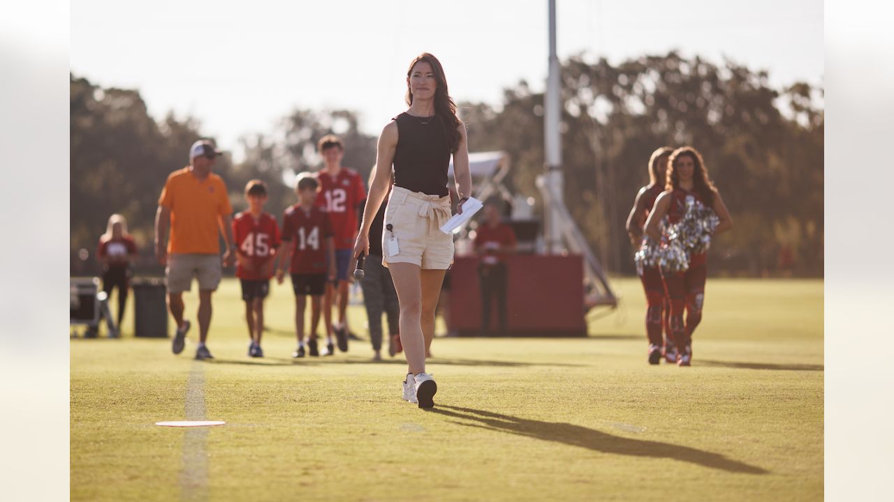 The season's first pads-on day at the Tampa Bay Buccaneers Training Camp,  was no ordinary day at One Buc Place, Tampa, Florida, July 31, 2017.  Instead of the bleachers filled with your