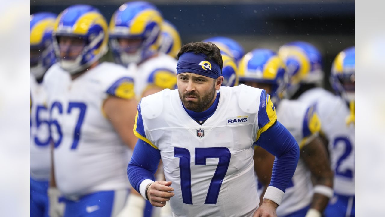 NFL Network insider Garafolo: Newly-signed Los Angeles Rams quarterback  Baker Mayfield will wear jersey No. 17 for Rams