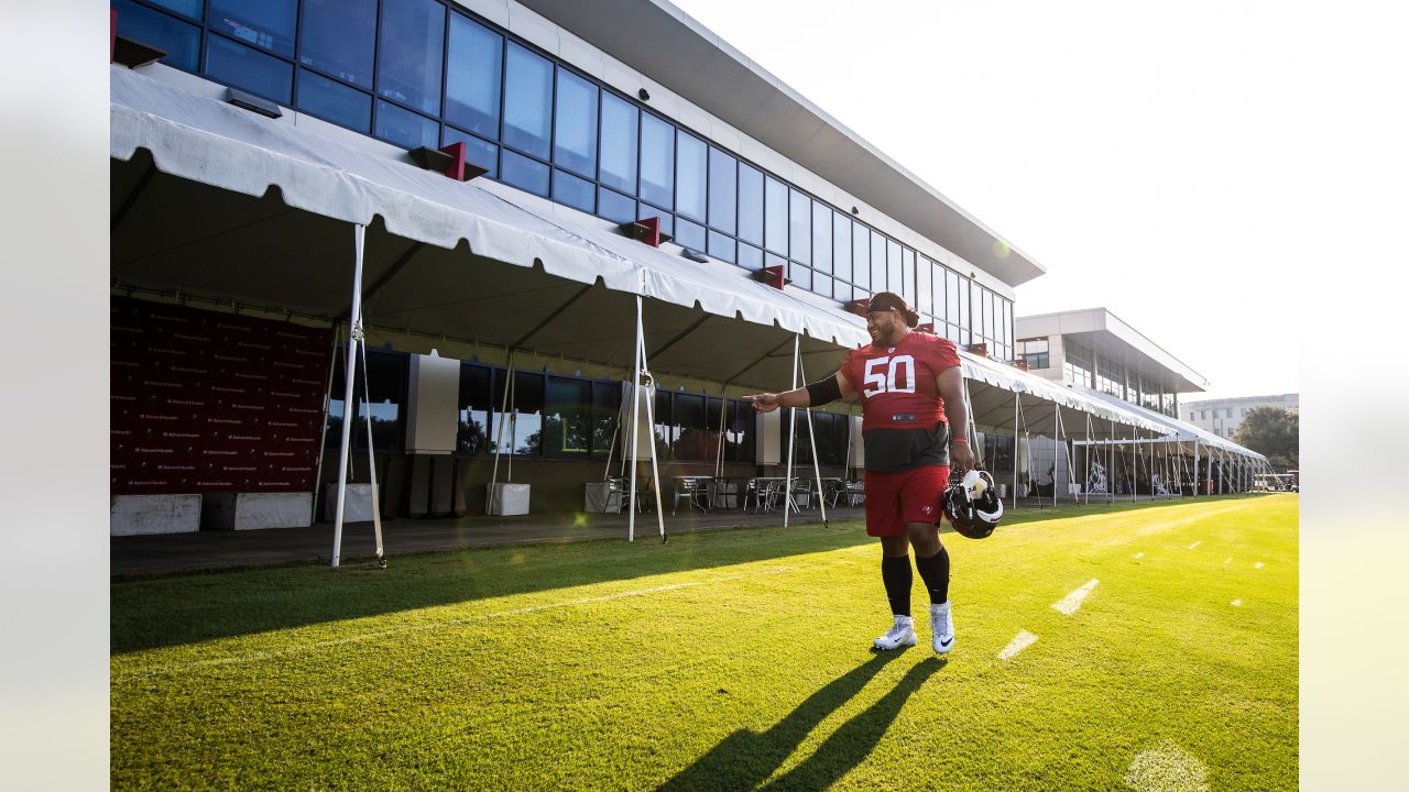 TAMPA, FL - JUL 30: Tampa Bay Buccaneers defensive back Sean Murphy-Bunting  (23) goes thru a drill during the Tampa Bay Buccaneers Training Camp on  July 30, 2022 at the AdventHealth Training