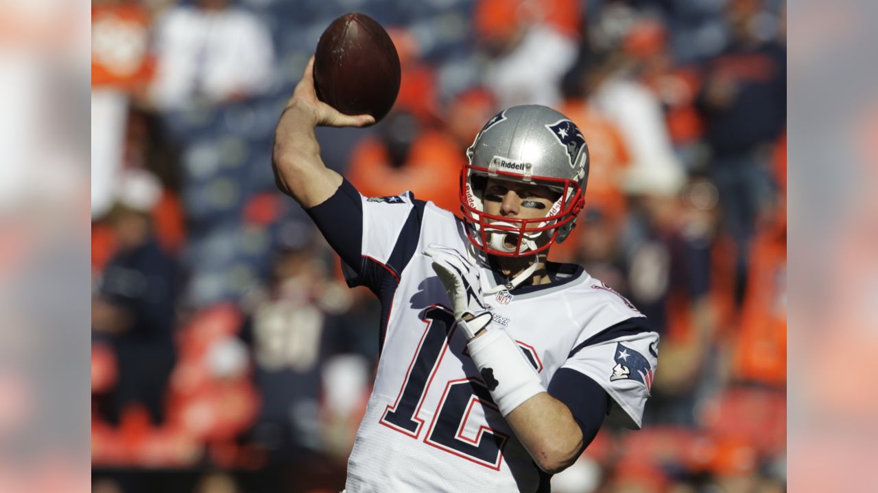 New England Patriots quarterback Tom Brady (12) during the second half of  the AFC Championship NFL football game, Sunday, Jan. 20, 2019, in Kansas  City, Mo. (AP Photo/Jeff Roberson)