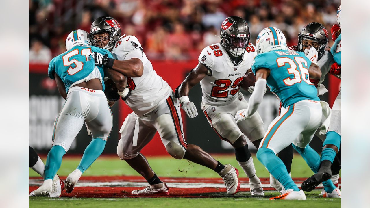 Miami Dolphins cornerback D'Angelo Ross (35) defends in space during an NFL  football game against the Tampa Bay Buccaneers, Saturday, Aug. 13, 2022 in  Tampa, Fla. The Dolphins defeat the Buccaneers 26-24. (