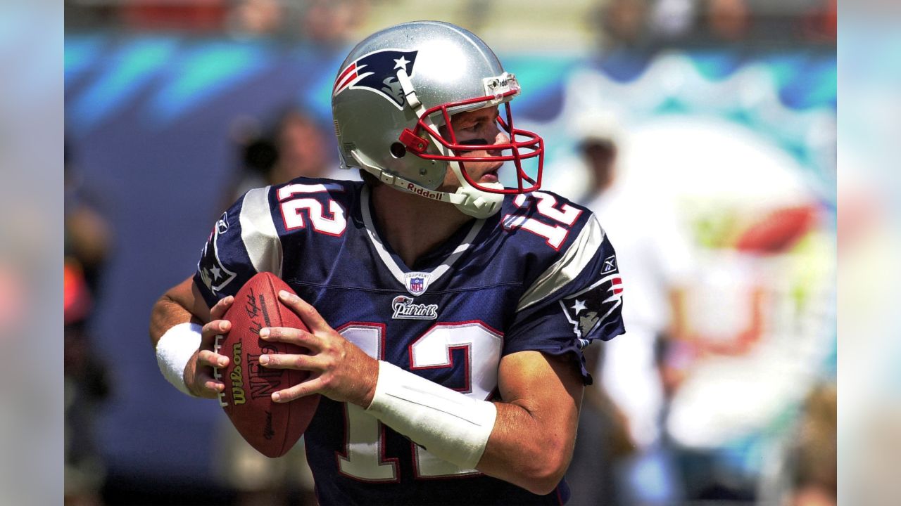 TOM BRADY  New England Patriots 2002 Wilson Throwback NFL Football Jersey