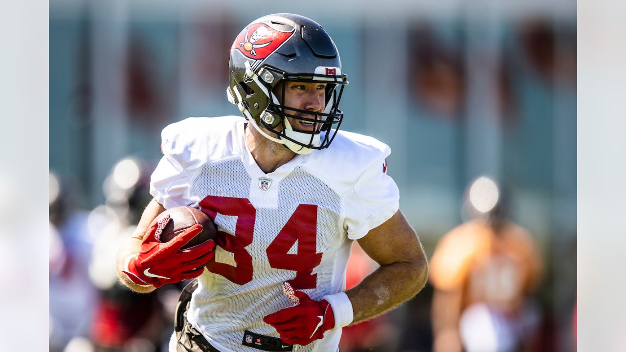 Tampa Bay Buccaneers guard Nick Leverett (60) watches action