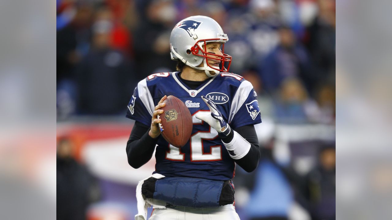 Baltimore Ravens Ricky Williams runs the ball in the second quarter against  the New England Patriots in the AFC Championship Game at Gillette Stadium  in Foxboro Massachusetts on January 22, 2012. The