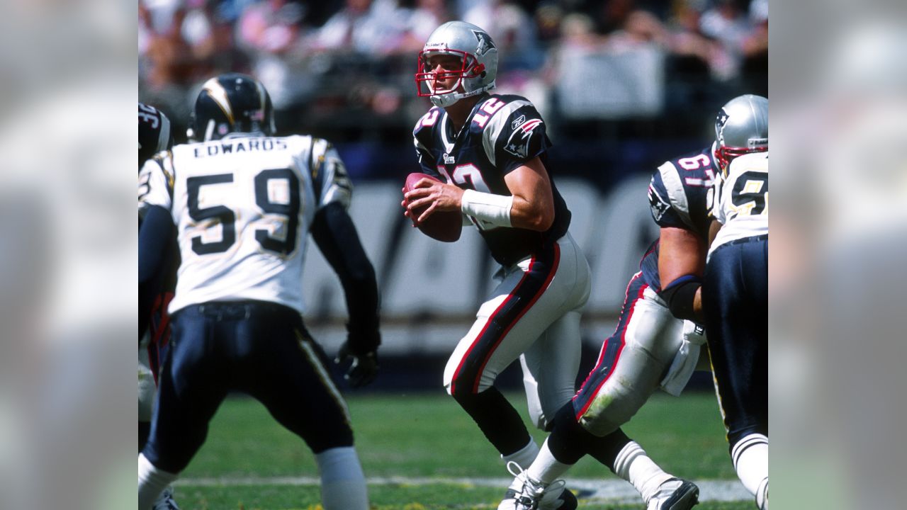 San Diego Chargers Quarterback Philip Rivers (17) goes after a fumbled ball  during game action against the Kansas City Chiefs on January 2, 2005 at  Qualcomm Stadium in San Diego, California. The