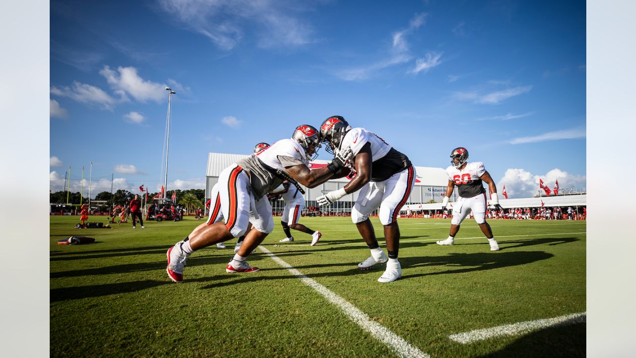 TAMPA, FL - JUL 30: Tampa Bay Buccaneers defensive back Sean Murphy-Bunting  (23) goes thru a drill during the Tampa Bay Buccaneers Training Camp on  July 30, 2022 at the AdventHealth Training