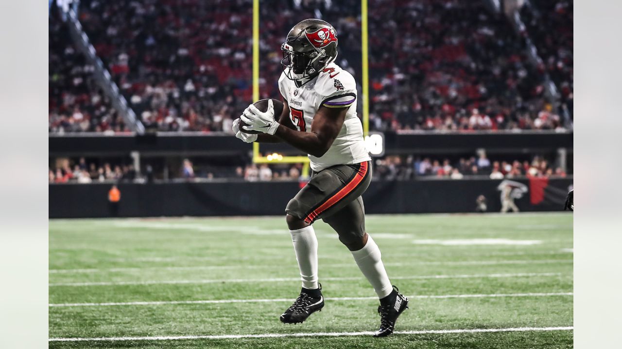 Tampa Bay Buccaneers cornerback Sean Murphy-Bunting (23) works during the  first half of an NFL football game against the Atlanta Falcons, Sunday,  Jan. 8, 2023, in Atlanta. The Atlanta Falcons won 30-17. (