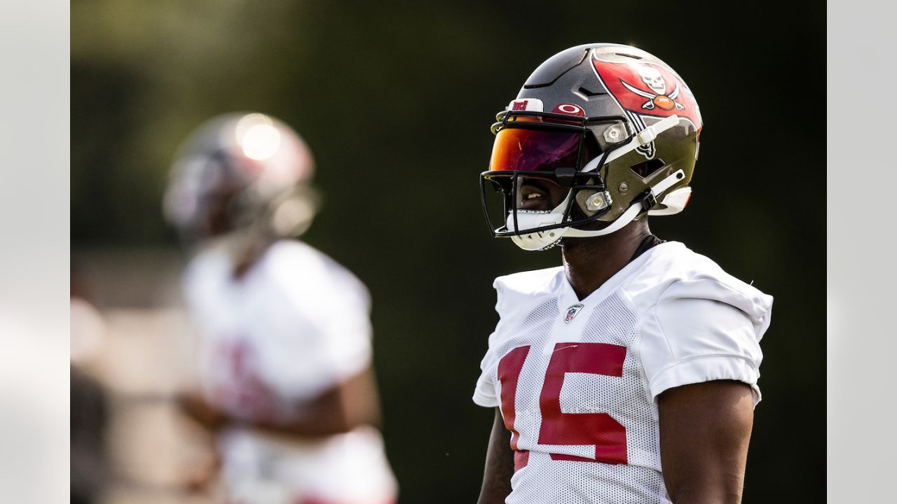 Cyril Grayson of the Tampa Bay Buccaneers hauls in a reception