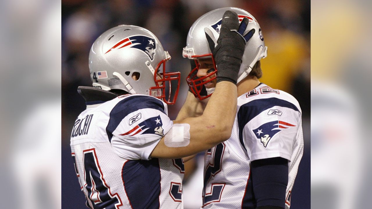 29 December 2007: New England Patriots Tom Brady #12 leaves the field after  the game against the New York Giants at Giants Stadium in East Rutherford,  NJ. The Patriots beat the Giants