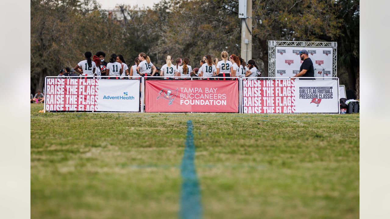 Tampa Bay Buccaneers Girls Flag Football Preseason Classic - Tara  Battiato/Darcie Glazer Kassewitz 