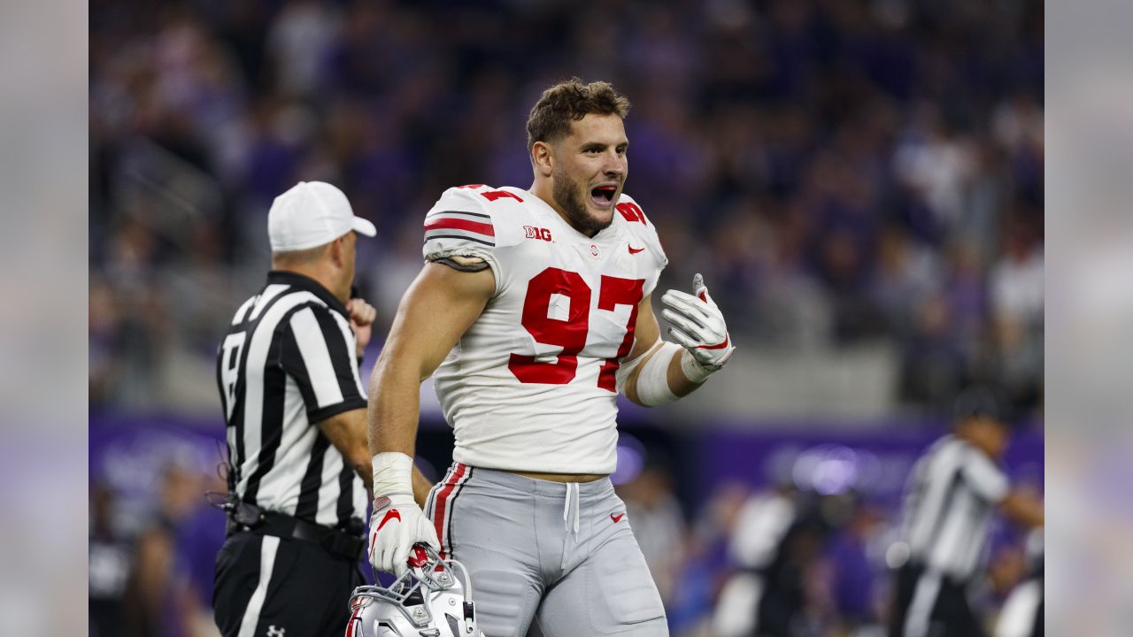 Edge Nick Bosa (AP Photo/Ryan Kang)
