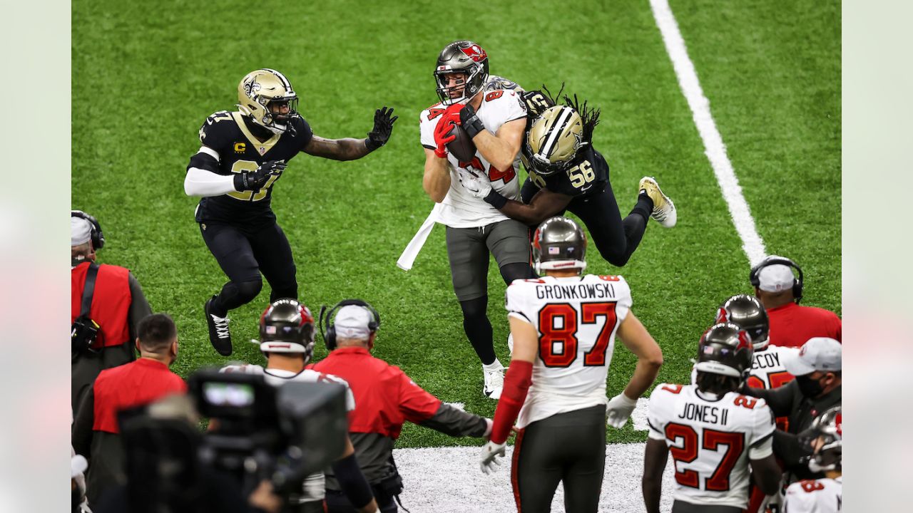 Highlighting the Bucs win over the Saints in New Orleans in the divisional  round of the NFL playoffs