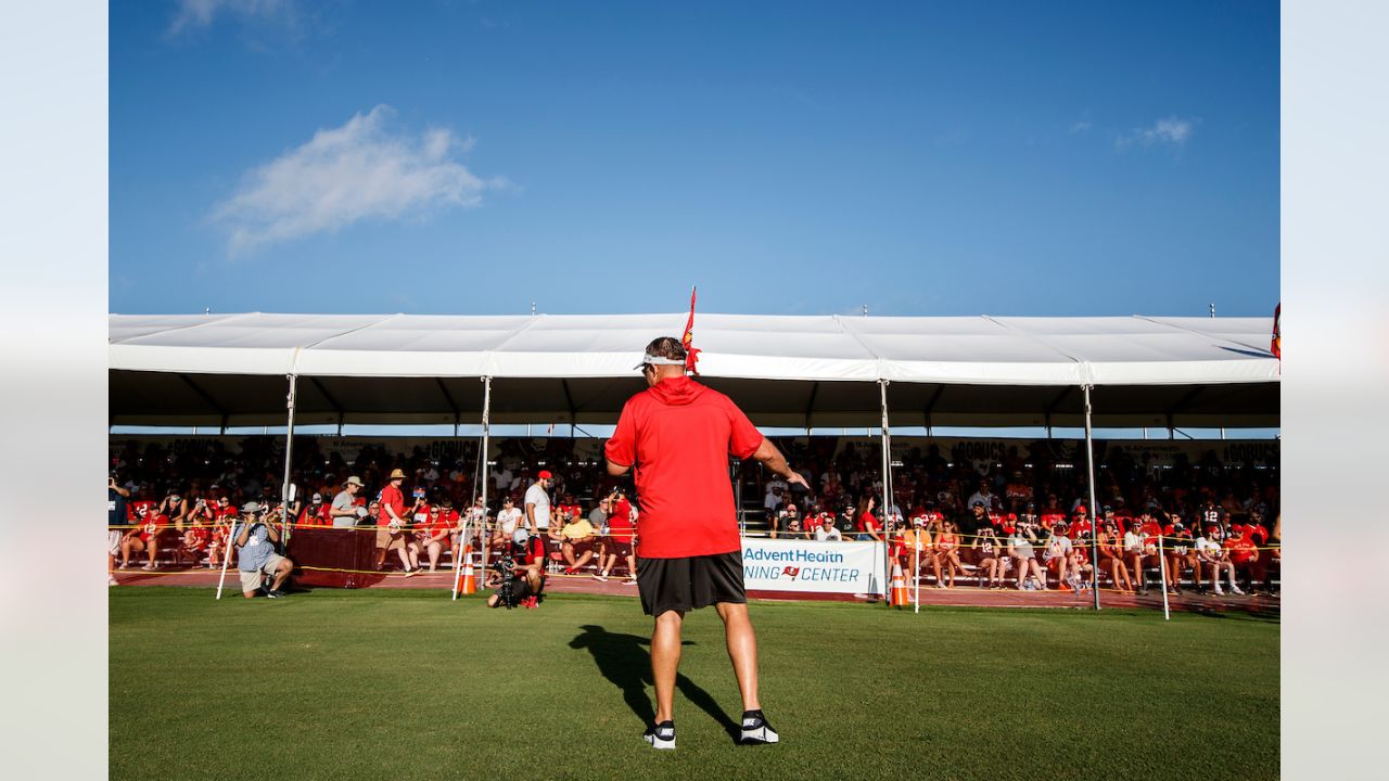 The season's first pads-on day at the Tampa Bay Buccaneers Training Camp,  was no ordinary day at One Buc Place, Tampa, Florida, July 31, 2017.  Instead of the bleachers filled with your