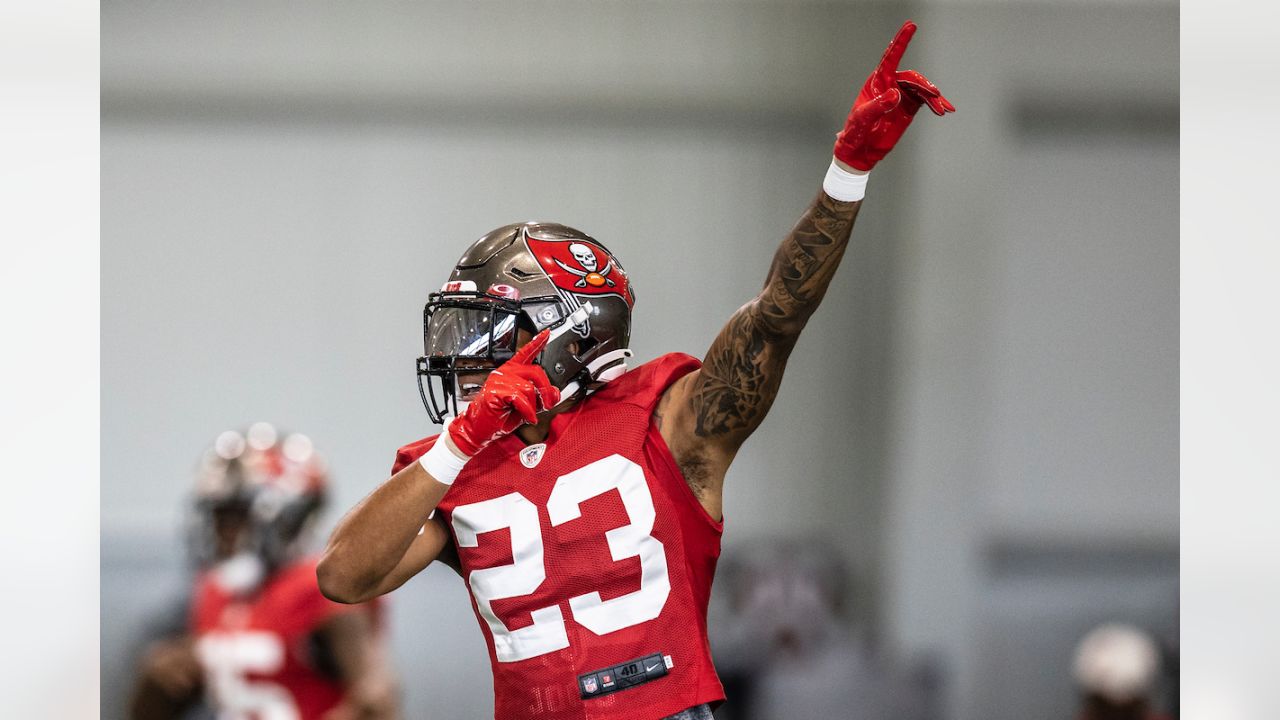 Tampa Bay Buccaneers cornerback Sean Murphy-Bunting during NFL football  practice, Wednesday, Feb. 3, 2021 in Tampa, Fla. The Buccaneers will face  the Kansas City Chiefs in Super Bowl 55. (Kyle Zedaker/Tampa Bay