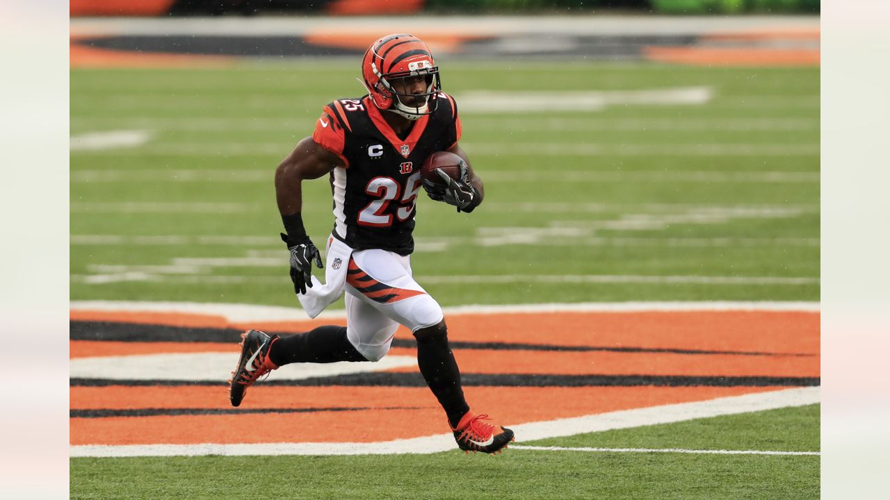 Tampa Bay Buccaneers running back Giovani Bernard (25) runs the ball during  an NFL wild-card playoff football game, Sunday, Jan. 16, 2022. (AP  Photo/Don Montague Stock Photo - Alamy