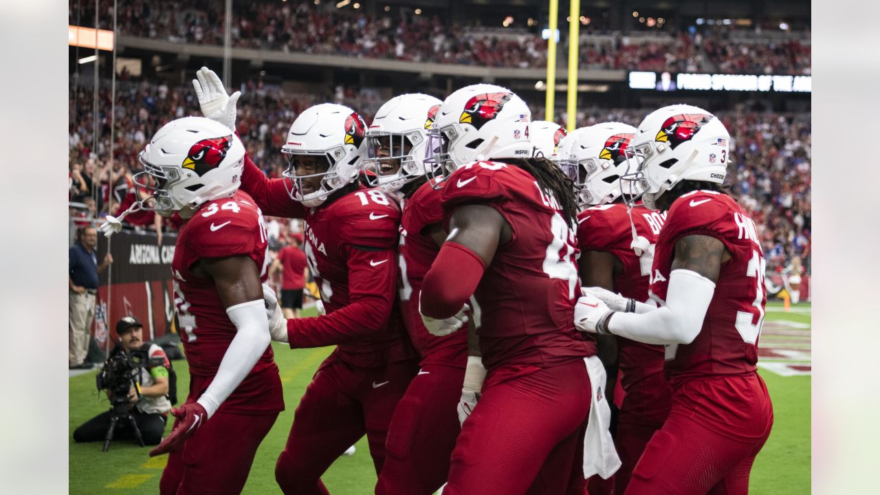 Arizona Cardinals safety Budda Baker (3) warms up before an NFL football  game against the New Orleans Saints, Thursday, Oct. 20, 2022, in Glendale,  Ariz. (AP Photo/Rick Scuteri Stock Photo - Alamy