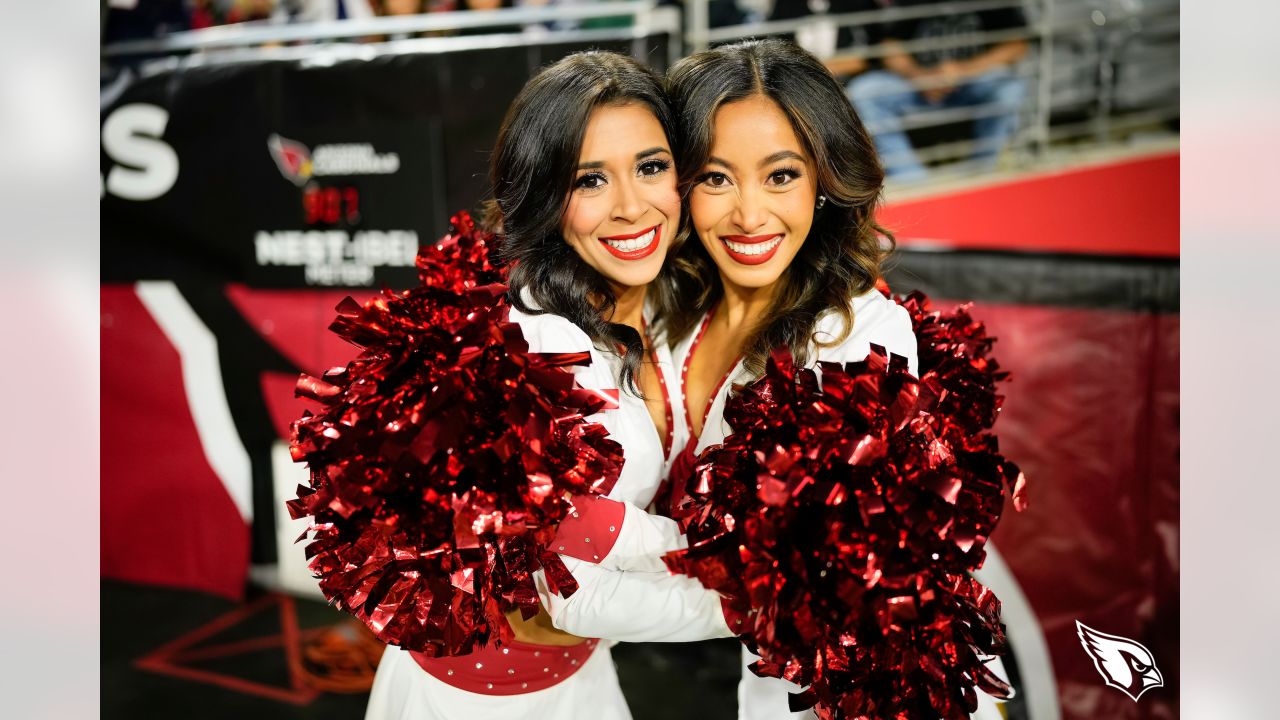 The New England Patriots cheerleaders perform during a game