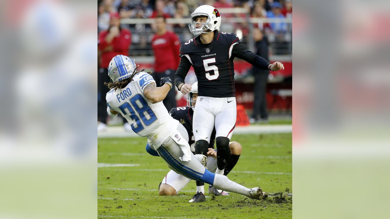 Detroit Lions defensive back Mike Ford (38) plays against the