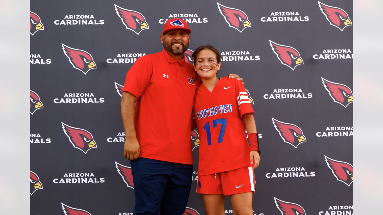 Women's White Arizona Cardinals Poised T-Shirt 