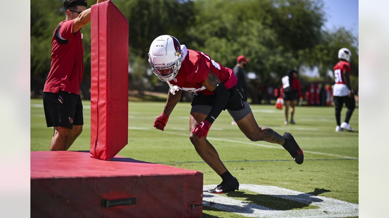 Arizona Cardinals David Johnson (31) smiles during an NFL football  organized team activity, Tuesday, May 30, 2017, at the Cardinals' training  facility in Tempe, Ariz. (AP Photo/Matt York Stock Photo - Alamy