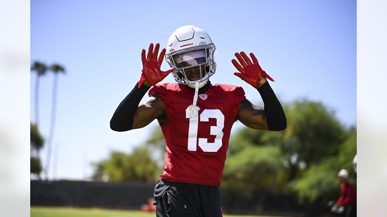 Arizona Cardinals rookie Jesse Luketa (43) participates during the team's  NFL football practice, Thursday, June 9, 2022, in Tempe, Ariz. (AP  Photo/Matt York Stock Photo - Alamy