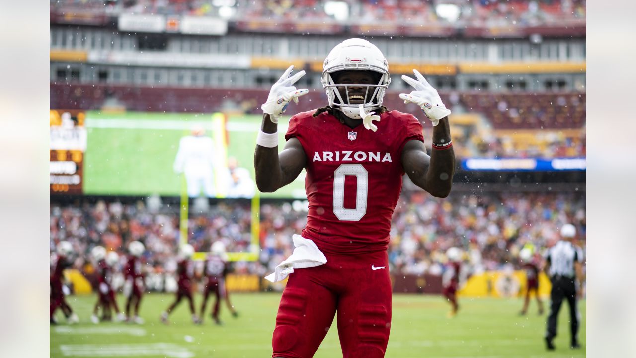 Arizona Cardinals linebacker Dennis Gardeck (45) runs off the field during  an NFL football game against the Dallas Cowboys, Sunday, Jan. 2, 2022, in  Arlington, Texas. Arizona won 25-22. (AP Photo/Brandon Wade