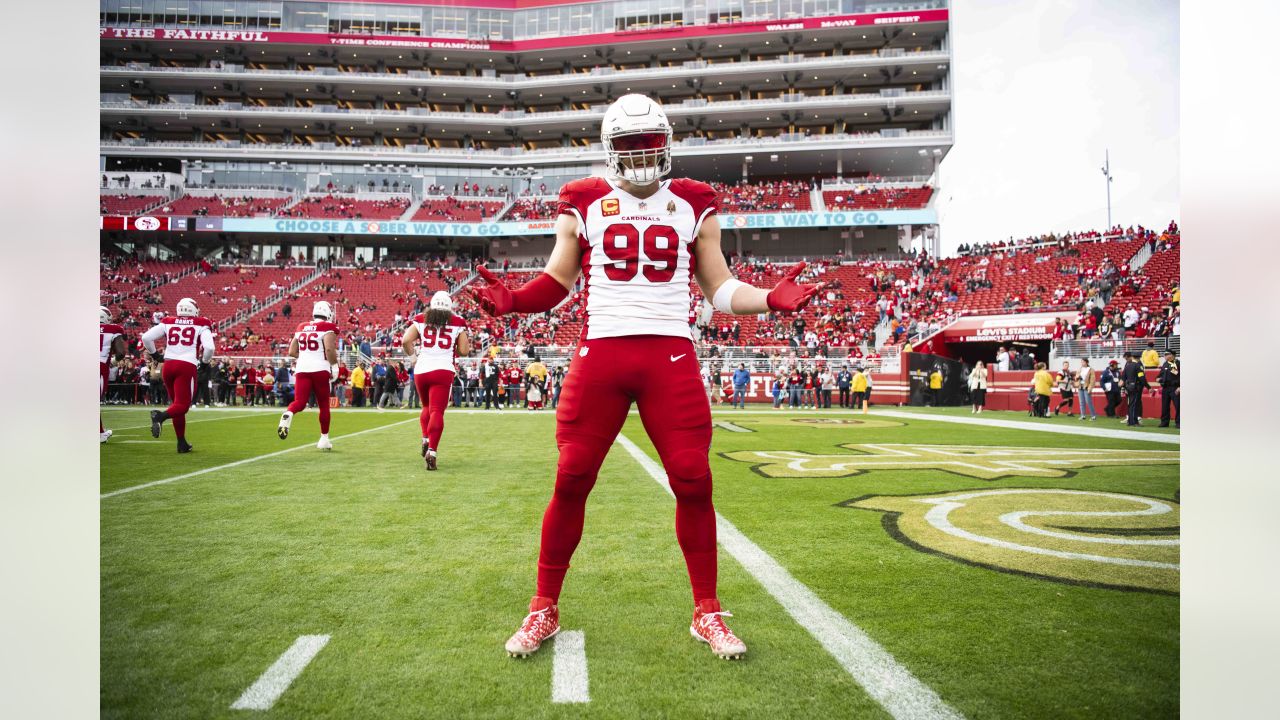 Arizona Cardinals defensive end J.J. Watt overpowers Minnesota