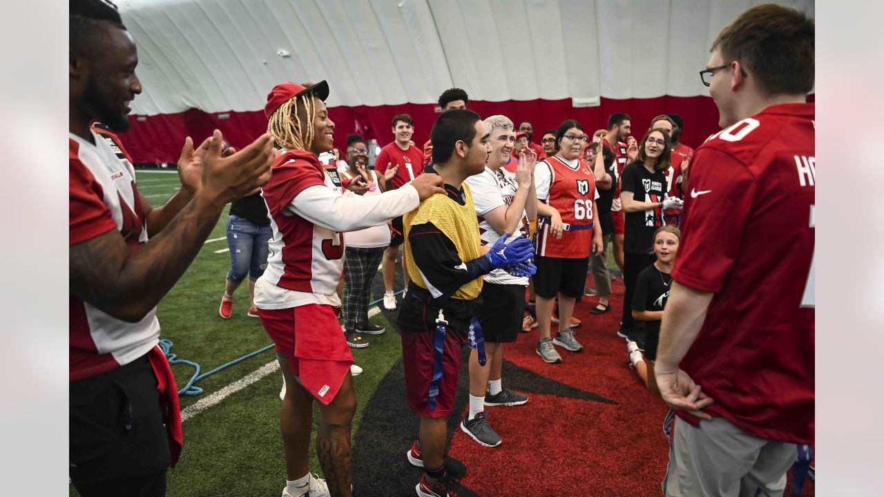 Photos: Arizona Cardinals host Mikey's League youth football camp