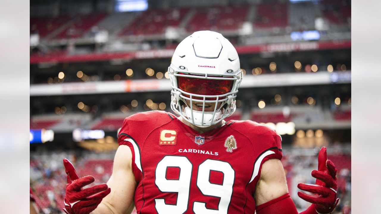 Arizona Cardinals defensive lineman J.J. Watt (99) during a NFL football  game against the Houston Texans, Sunday, Oct. 24, 2021, in Glendale, Ariz.  (AP Photo/Matt Patterson Stock Photo - Alamy