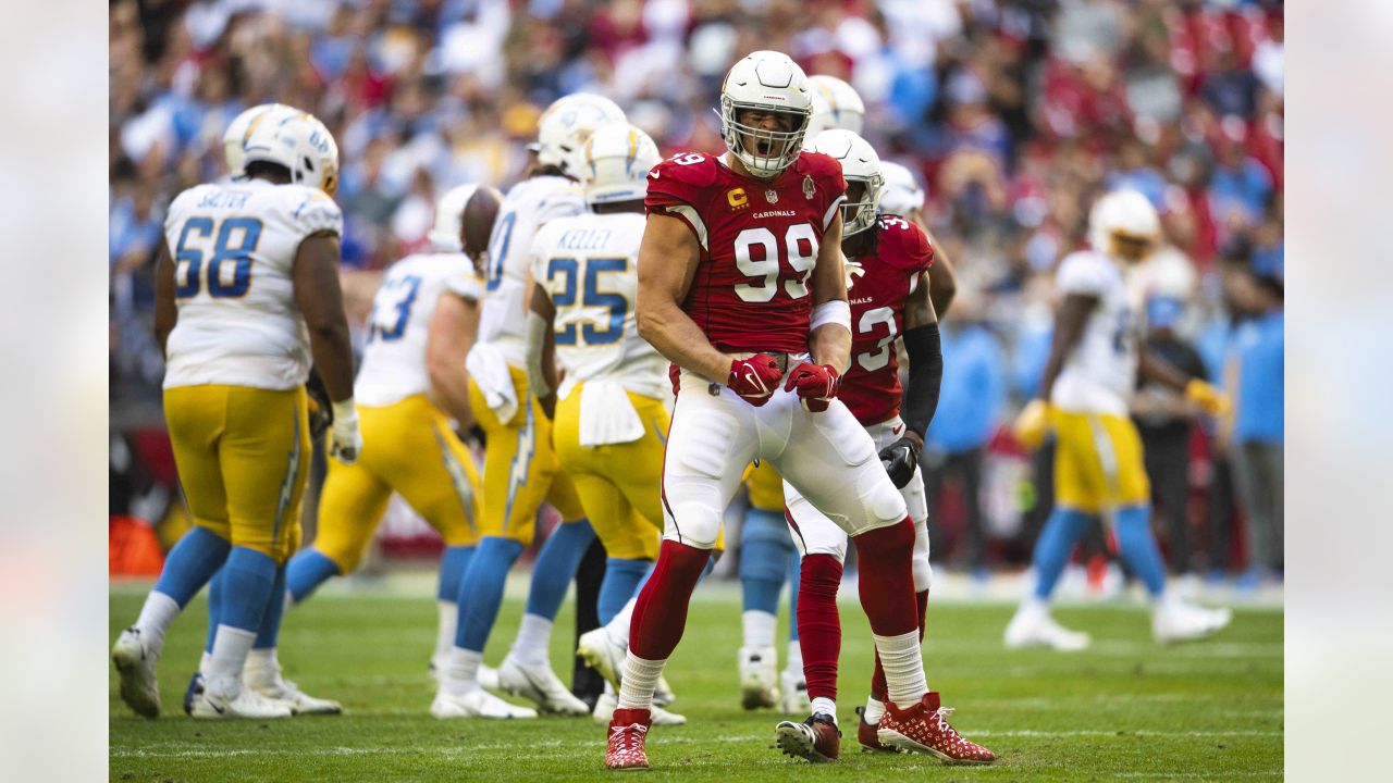 Arizona Cardinals defensive end J.J. Watt warms up before an NFL football  game against the Arizona Cardinals Sunday, Oct. 3, 2021, in Inglewood,  Calif. (AP Photo/Jae C. Hong Stock Photo - Alamy