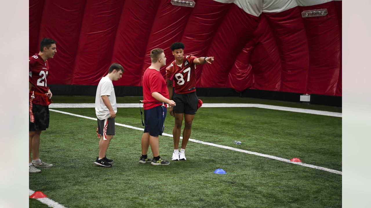 Photos: Arizona Cardinals host Mikey's League youth football camp