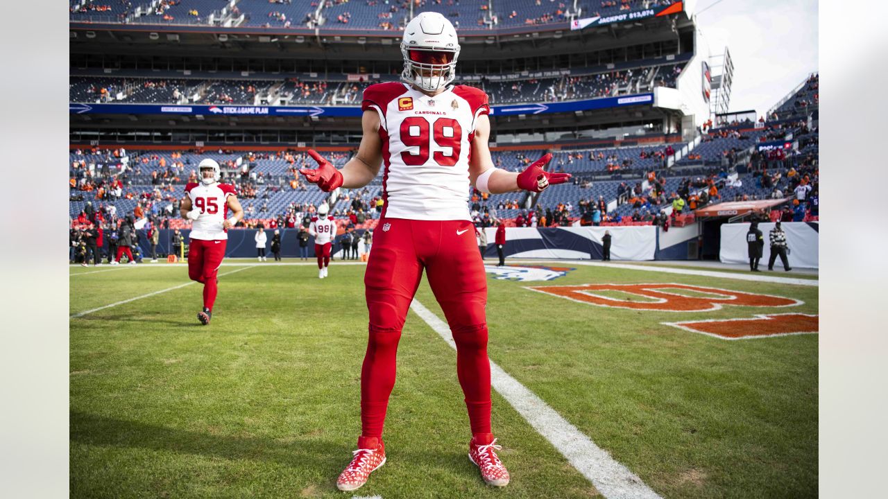 Arizona Cardinals defensive end J.J. Watt (99) in his three point