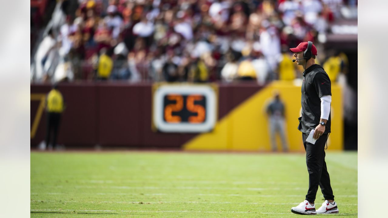 Arizona Cardinals linebacker Dennis Gardeck (45) runs off the field during  an NFL football game against the Dallas Cowboys, Sunday, Jan. 2, 2022, in  Arlington, Texas. Arizona won 25-22. (AP Photo/Brandon Wade