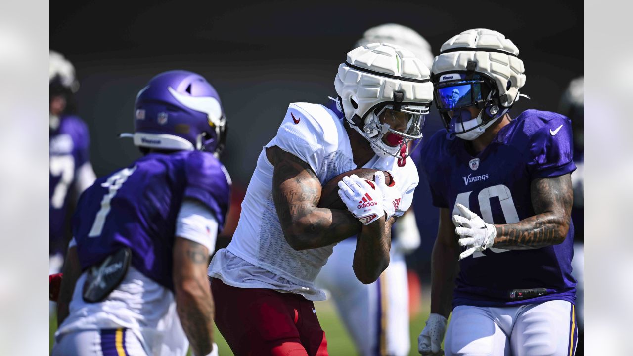 Arizona Cardinals place kicker Matt Prater (5) in action against the  Minnesota Vikings during the first half of an NFL preseason football game  Saturday, Aug. 26, 2023 in Minneapolis. (AP Photo/Stacy Bengs